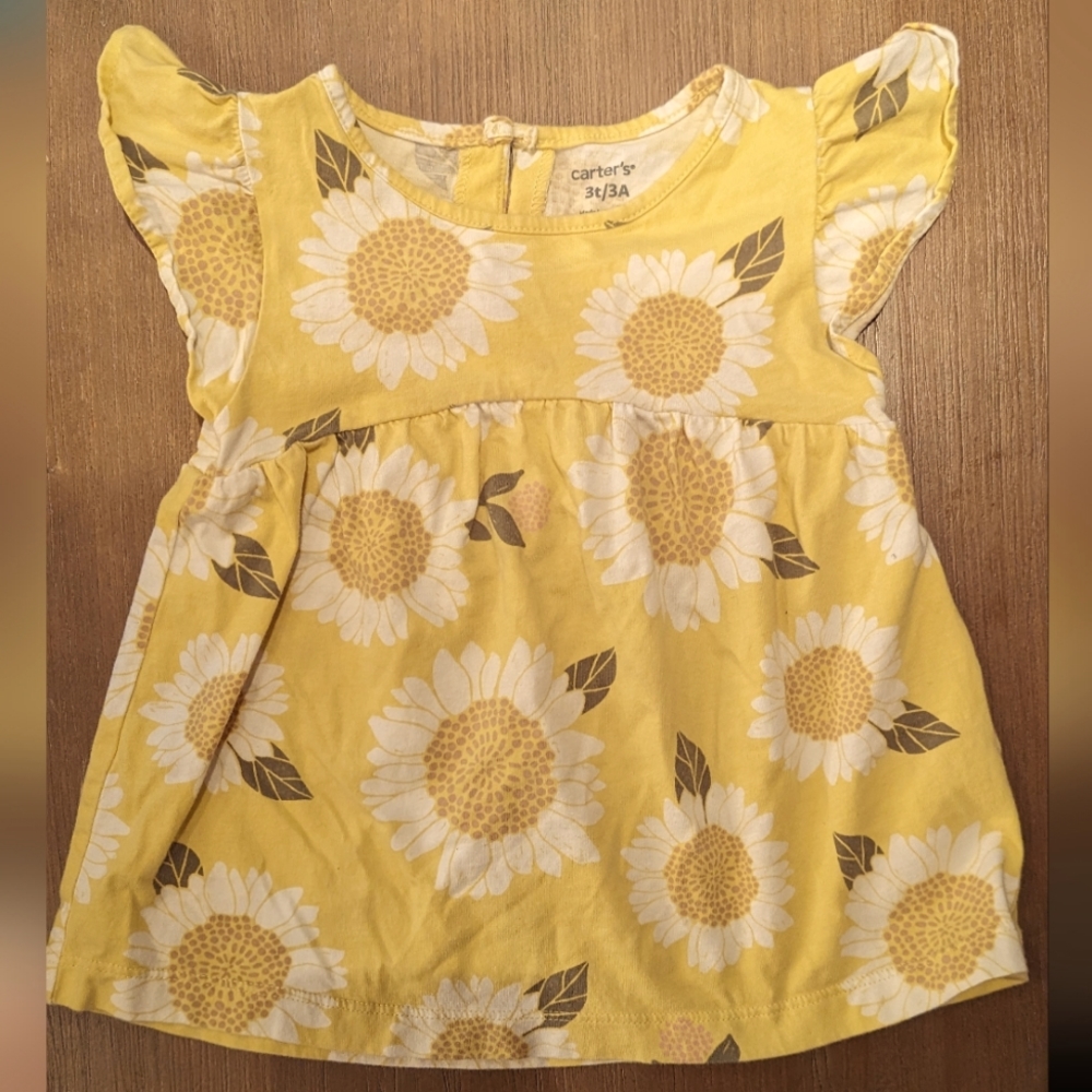 Carter's 3T Sunflower Dress